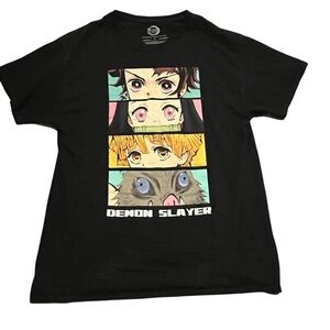 Demon Slayer Anime Black T-Shirt Size Medium